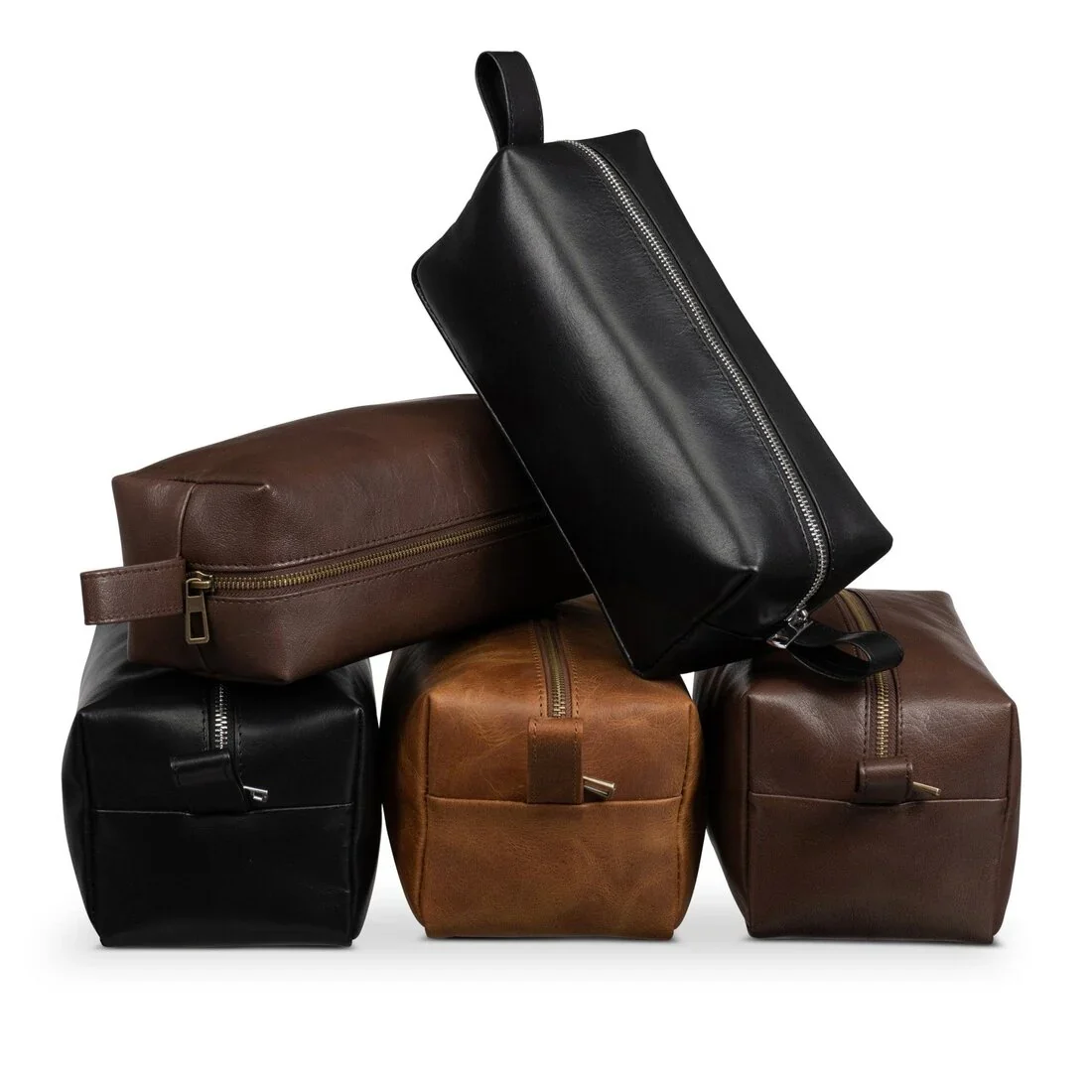 Full grain cow hide toiletry bags for travel and outdoor75