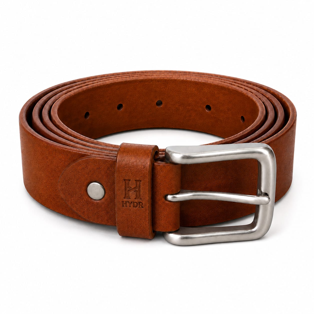Full Grain cow hide leather saddle tan belt